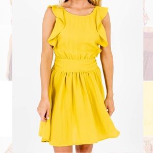 NWT Yellow Mini Dress